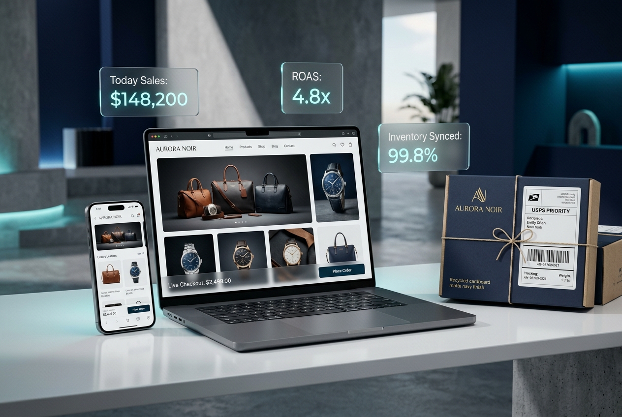 Ecom 360 World Flagship eCommerce Storefront and Analytics